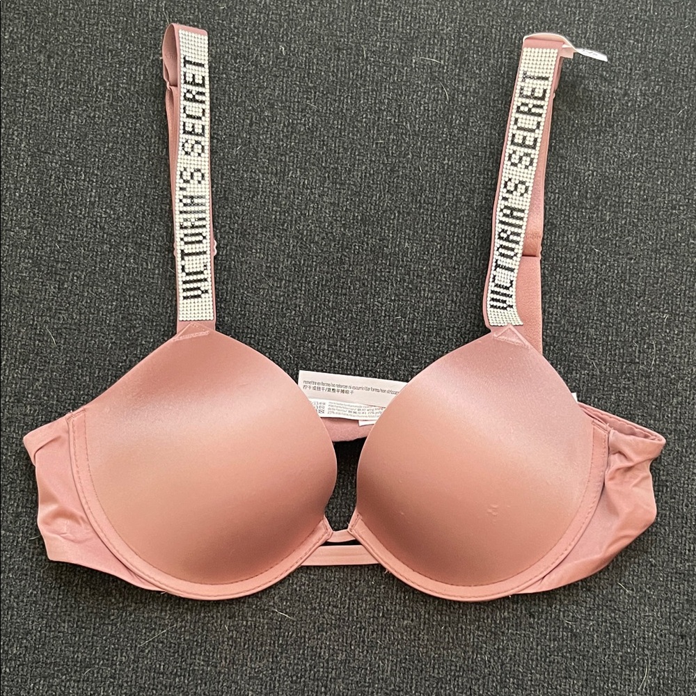 Victoria's Secret Blush Bra with Logo Straps